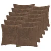 vidaXL Prevleka za blazino 12 kos HEERLEN Svetlo rjava 45 x 45 cm
