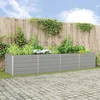 Sadilica Svijetlo siva 385 x 100 x 75 cm Cinkani čelik