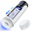 Paloqueth Ares Automatic Telescopic Masturbator with Vibrations & 3D Realistic Texture White