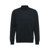 OLYMP Pulover Strick Modern Fit, črna