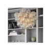 ByRydens 4200440-5503 - Luster na sajli GROSS 8xG9/4W/230V dimna/braon