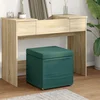 vidaXL Stolica Temno zelena 41 x 41 x 40 cm Tkanina in obdelano les