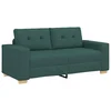 Vidaxl Dvosed temno zelen 180x77x82 cm blago