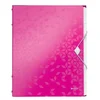 LEITZ LEITZ mapa WOW, DIN A4, PP, 6 predelkov, roza metalik, (21651714)