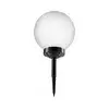 LED solarna lampa LED/1,2V 6500K 200 mAh prečnika 25 cm IP44 bela/crna