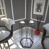 Hanah home Klub sto Cetrus 40x62x35cm Antracit