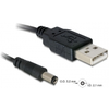 Delock Kabel USB M – napajalni M DC 5,5 fi x 2,1mm 1m 82197