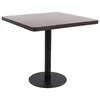 vidaXL Bistro miza temno rjava 80x80 cm mediapan