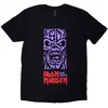Iron Maiden Majica Est. 1975 Stamp Logo Purple Unisex Black 2XL