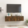 | Set TV komoda | 2 pcs Smeđa 60 x 30 x 30 cm Konstruirano drvo