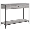 Vidaxl Konzolna mizica siva sonoma 100x34,5x75 cm inženirski les