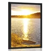 Plakat sončni zahod nad jezerom - 60x90 no frame