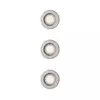 Philips - Komplet od 3 ugradna plafonska svetla PERIDOT 1xGU10/7W/230V, srebrna