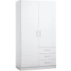 Ormar FANDRUP 97x176 2 vrata 3 fioke bela