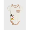 Sinsay - Pamučni bodi sa printom Mickey Mouse - krem