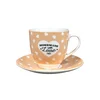 PORCELAN SET ZA KAFU 160ml 6/1 (HOME MADE/BEŽ) JH-CS-160ZHC-9290