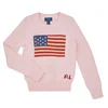 Polo Ralph Lauren za dekleta. 313668609003 Bombažni pulover z rožnato zastavo (S), Priložnostno, Roza, otroška moda