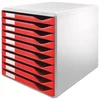 KUTIJA S 10 LADICA FORM SET LEITZ 52810025 CRVENA