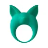 Gardj Europe Prstan – vibrirajoči penisni obroč MiMi Animals Kitten Kyle Green
