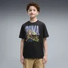 PUMA Graphics Relaxed Sports Tee Youth, Kids, Black, 13-14Y