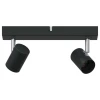 Stropni reflektor s reflektorima Crna 26 x 6,5 x 11,5 cm Metal