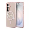 Maska Karl Lagerfeld IML KC Script MagSafe za Samsung S26/ S941B roze