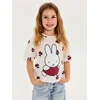 Sinsay - Pamučna majica sa printom Miffy - krem