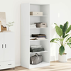 vidaXL Garderobna omara bela 80x50x200 cm inženirski les