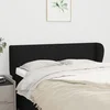 Vidaxl Vzglavje z ušesi črn 147x23x78/88 cm blago