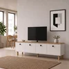 Hanah Home TV komoda Pura, 180 cm, hrast Sapphire / bela