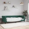 Dnevni krevet tamnozeleni 90 x 200 cm baršunasti