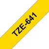 Trak za tiskalnik nalepk Brother Tze641, črn na rumeni podlagi, TZE-641