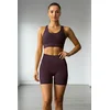 Trendyol Dark Plum Recovery Knitted Sports Shorts Leggings