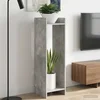 Stalak za biljke s policom 2 pcs Betonsko Siva 30 x 30 x 100 cm