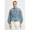 LEVIS Prehodna jakna Sculpted Trucker Jacket moder denim