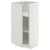 METOD Podni element s policama, bela/Aspudden svetlosiva, 40x37 cm