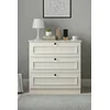 Hanah Home Komoda Mira, 78 x 78 x 43 cm, Bela