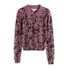 Next Pletena jopa mauve/črna
