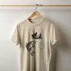 Camiseta Majica sa štampanim printom Cam 429, Muška, Krem
