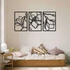 Wallity Zidna dekoracija Floral Line-APT529MS, 30x45 cm, 1.2 mm, Crna