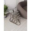 Hanah Home Milas 4 set stolića (umetnuti), antik/providna (4 kom)