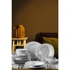 18-delni jedilni servis, bel porcelan