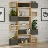 Hanah Home Polica 120x171x20cm Hrast-Antracit