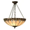 Endon 63976 - Luster na lancu Tiffany BROOKLYN 3xE27/60W/230V prečnika 50 cm