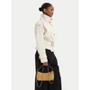 Tory Burch Ročna torba Fleming Suede Pochette 185797 Kremna