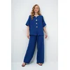 Trend Alacati Stili Ženski komplet bluza i pantalone Alc-X14122, Tamnoplavi