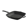 Square grill pan, cast iron, 28 × 28 cm, black - LAVA brand