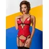 Ženski sexy korset Salome, Crveno-crni