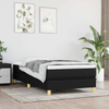 Okvir za krevet s oprugom crni 80x200cm od tkanine