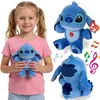 Disney TY DISNEY Lilo in Stitch Plišasta igračka z zvokom, BEANIE BABIES, mehka senzorična igračka 20 cm